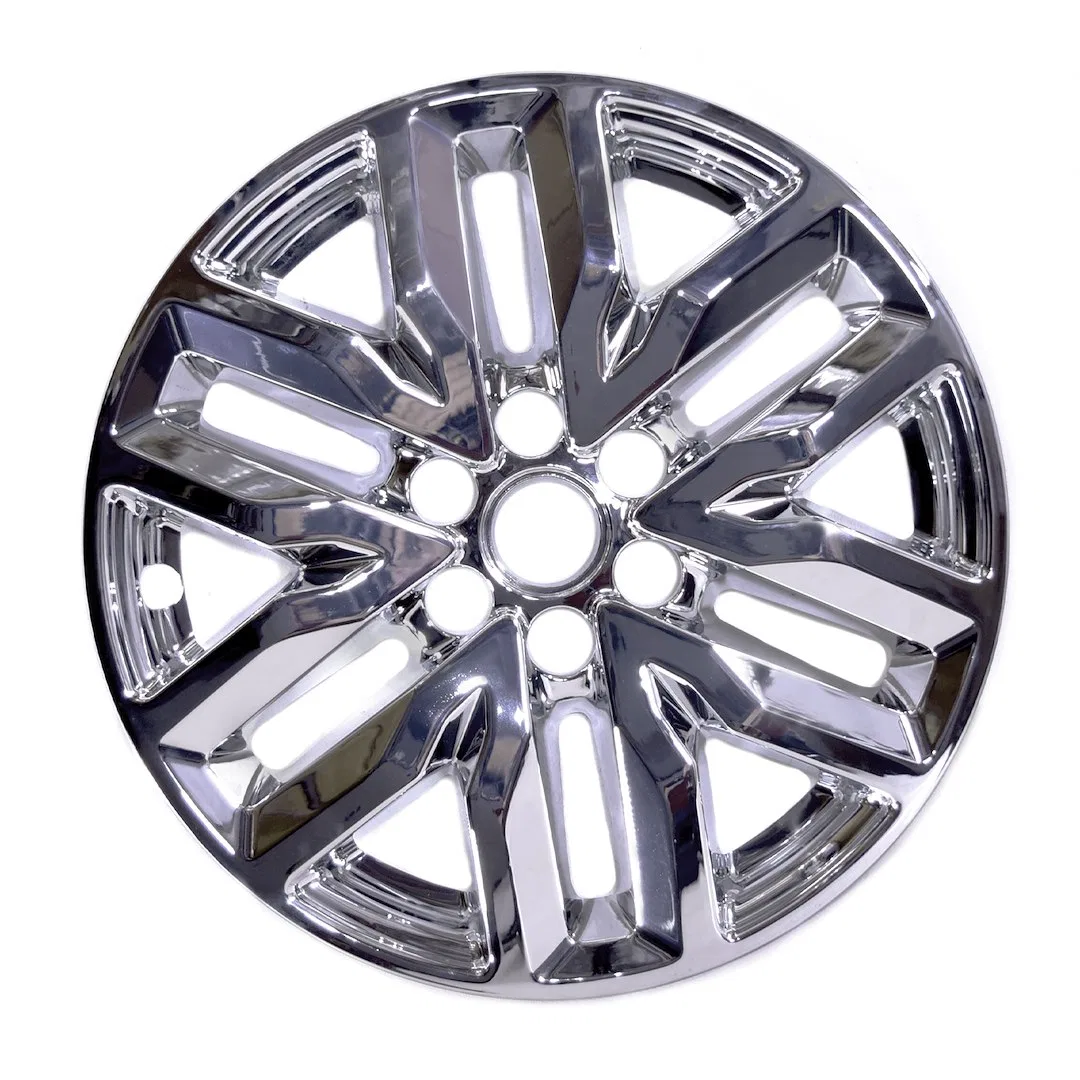 IMP466X – COAST2COAST Wheel Skin, 18 Inch 5 Double Spokes Snap-On Plated Chrome ABS Plastic Set Of 4